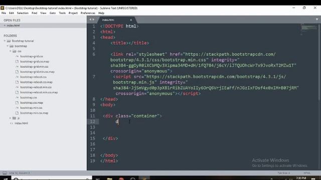 Using the Bootstrap 4 Grid | BOOTSTRAP 4 TUTORIAL (Hindi)