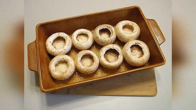 Фаршированные Шампиньоны В Духовке С Сыром / Книга Рецептов / Bon Appetit