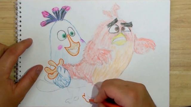 КАК НАРИСОВАТЬ ПТИЧЕК ИЗ Angry Birds. How to draw Angry Birds смотреть онлайн