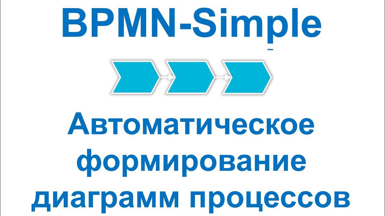 Нотация BPMN-Simple. Автоматическое формирование диаграмм процессов в системе Бизнес-инженер.