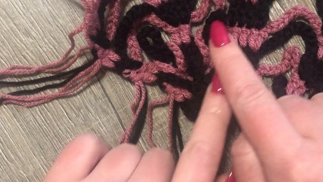 Вяжем узор крючком "Звездочки" для пледа.Crochet pattern