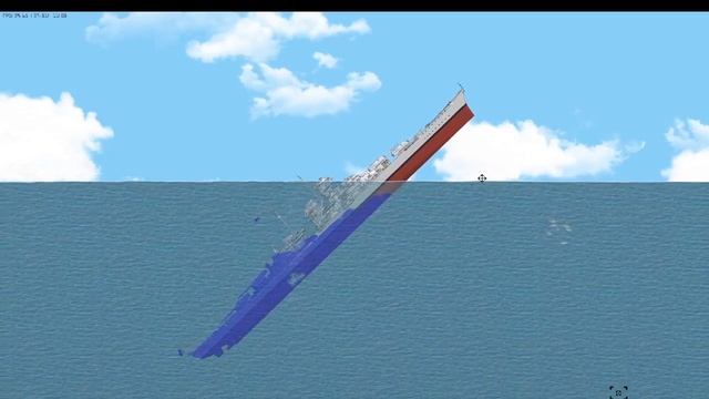 Sinking Bismarck in Floating Sandbox смотреть онлайн