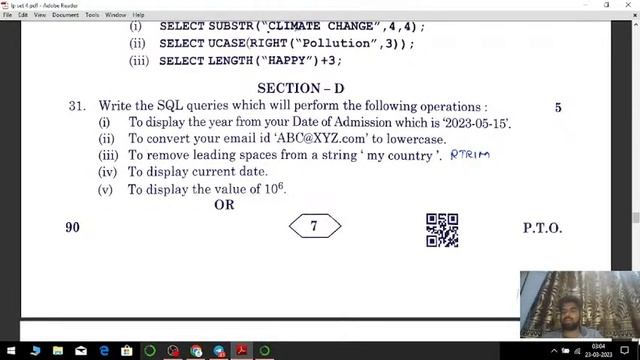 Class 12 Ip paper full analysis and solution 23 march 2023 | with Answer key pdf Discussion | CBSE