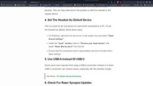 How To Fix Razer Barracuda X Mic Not Working