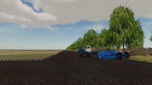 FS19  Дисковка поляя на Т 150 и ХТЗ  Карта Новгородовка