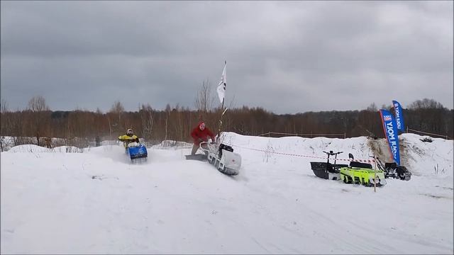 Тест мотобуксировщиков на скорость!