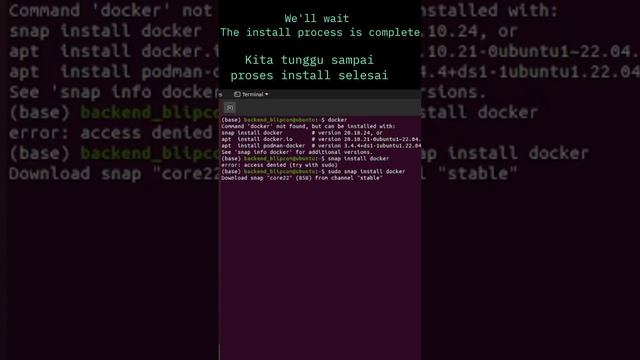 #tutorial #installation #docker at #ubuntu  #easiest Way #oneminute