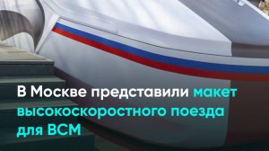 В Москве представили макет высокоскоростного поезда для ВСМ