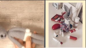 Кролик (зайчик) амигуруми с каркасом. Схема вязания крючком.