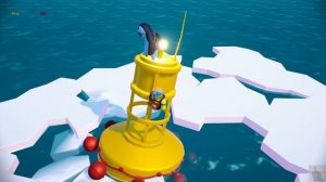 Gang Beasts.Ганг Бист. Дед Поп Рыгун, Киска и Рыбка в Аквариуме.