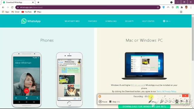 How to Download Whatsapp On PC 32 Bit |32 Bit Windows 7/8/10 смотреть онлайн