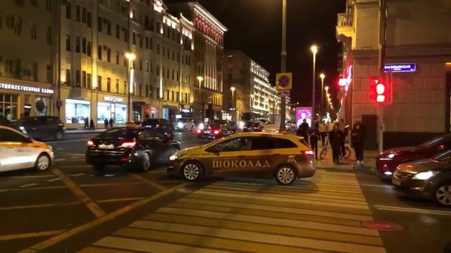 Прогулка по Москве. Тверская. Белорусский вокзал. смотреть онлайн