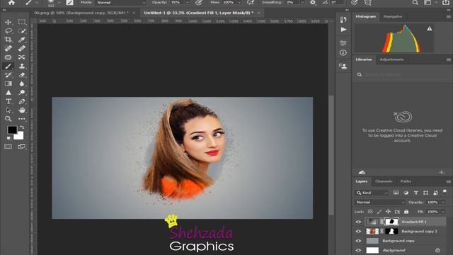 Photoshop Tutorial: [ JANNAT MIRZA ] Brush Effect Portrait (PAINTING) Photo Manipulation | Photosho смотреть онлайн