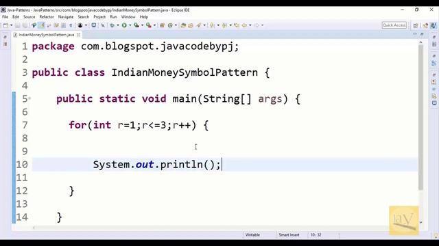 How to print Indian Rupees Money Symbol Pattern In Java | Java by Ponnam Jay | смотреть онлайн