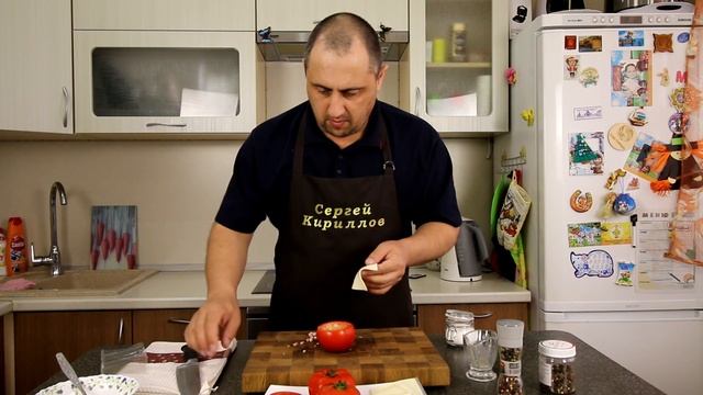 Завтрак за пять минут . Яичница в помидоре. смотреть онлайн