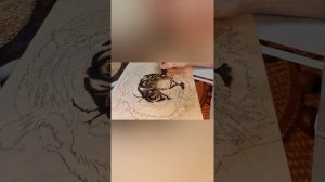Выжигание по дереву(Тигр).