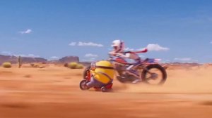 Миньон едет на велосипеде , шаблон для мема в хорошем качестве