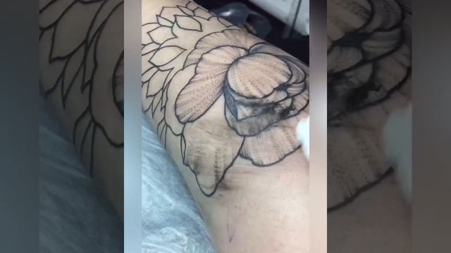 Випшейдинг - процесс. Whipshading Tattoo