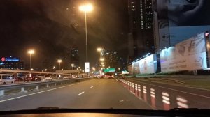 Night Views in Dubai // Sheikh Sayed Road to Palm Jumeirah #dubai