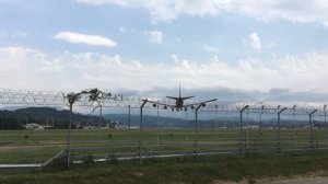 Boeing 747-400 Landing in Sochi international airport (AER). Посадка Боинга 747-400 в Сочи.