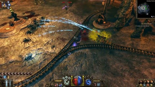 The Incredible Adventures of Van Helsing - Walkthrough Part 8 (Borgova) Drill Worm Boss Battle смотреть онлайн