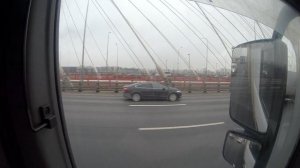 Санкт-Петербург. Мост через р. Нева. КАД.MP4