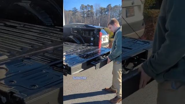 How to Use Ford Truck Tailgate Step Ladder ? #ford #stepbystep #howto #truck #example #ladder