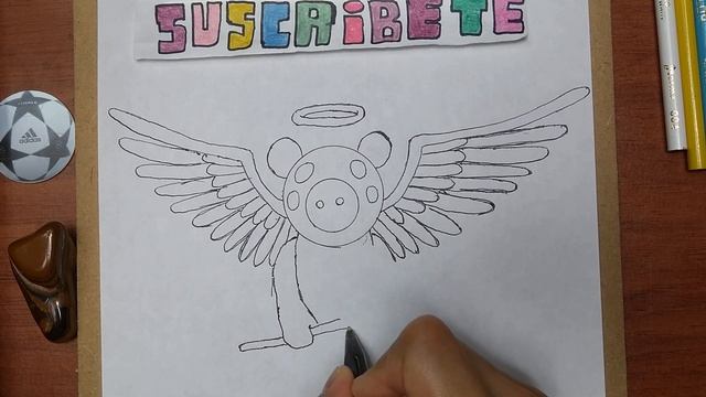 Cómo DIBUJAR y PINTAR a ?PIGGY ANGEL? de ROBLOX/how to DRAW And PAINT PIGGY ? angel from ROBLOX смотреть онлайн