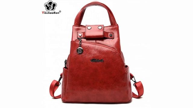 Модный женский рюкзак из искусственной кожи Fashionable women backpack faux leather