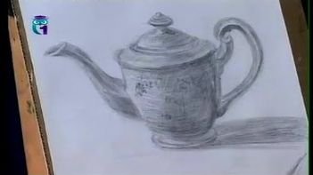 Уроки рисования (# 7) карандашом. Рисуем чайник