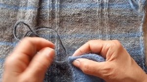 Вяжу кардиган от погона(погон,скос плеча).