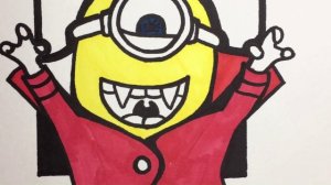 Раскрашиваем миньона Дракулу