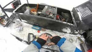 ???СНЕГОХОД БУРАН . Ручной стартер- замена троса.  2016г