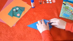 DIY #1 "Собачка из цветной бумаги"