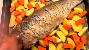 Нежнейший сазан с овощами / Солим икру сазана