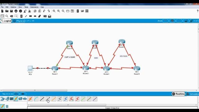 Настройка статической и динамической маршрутизации (1 часть) смотреть онлайн