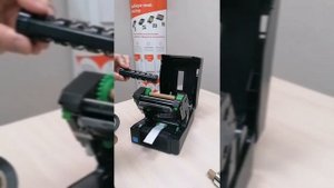 Как заменить риббона в принтере этикеток TSC