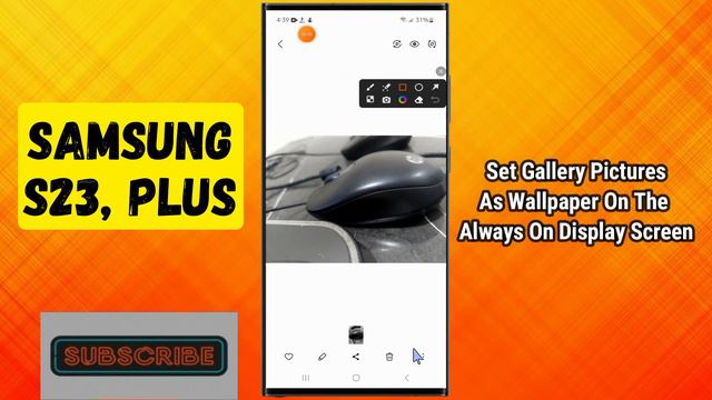 Samsung S23 / Plus Set Gallery Pictures As Wallpaper On The Always On Display Screen