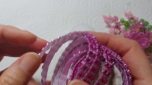 как сделать Новогодний шар из бисера для начинающих Мастер класс  Цветы из бисера DIY Christmas