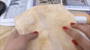 13. Вышивка крестиком. Готовая работа Coffee Quaker, семплеры и игольница