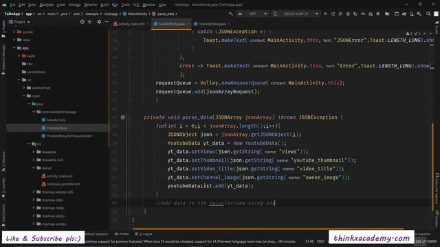 YouTube Clone Android App Development Project in Java | Android Studio Tutorial смотреть онлайн
