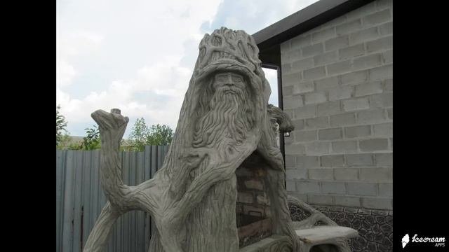 скульптура для сада из бетона своими руками.