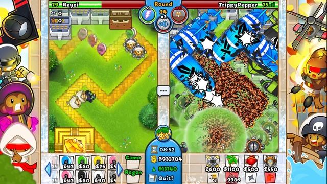 this POWERFUL lategame strategy CRASHED my opponent.... (Bloons TD Battles) смотреть онлайн
