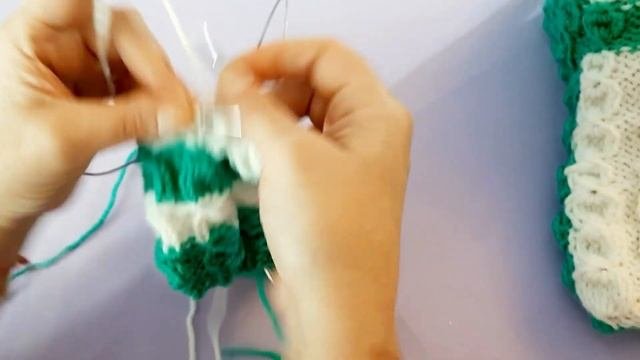 УЮТНЫЕ БЕСШОВНЫЕ  НОСКИ на 2-ух спицах | длина подошвы 23 см.