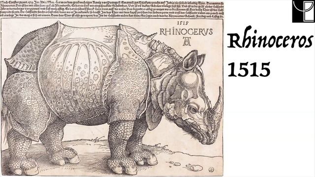 Rhinoceros, Albrecht Durer, 1515: 16th Century Rhinos look like this?