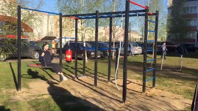 Уличный воркаут комплекс SSWA от производителя. Спортивная площадка