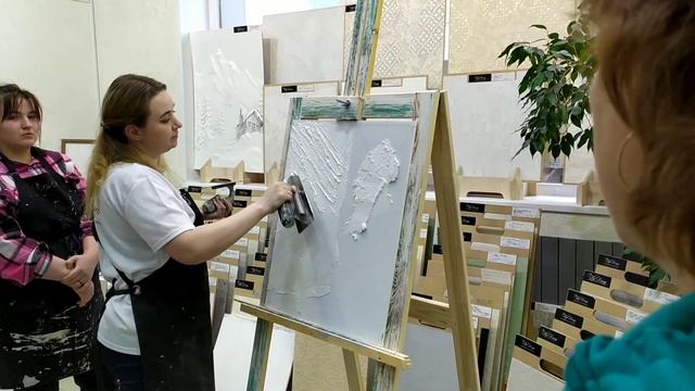 МАСТЕР-КЛАСС по нанесению декоративной штукатурки РусДекор город Ижевск. СЦ Гвоздь.