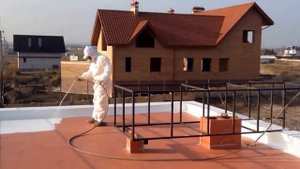 Гидроизоляция крыши гаража жидкой резиной