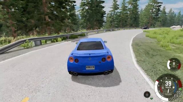 NISSAN GT-R R35 W PRAWDZIWYM RUCHU ULICZNYM w BEAMNG.DRIVE "SCENARIUSZ" #168 смотреть онлайн