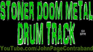Stoner Doom Sludge Metal Drum Backing Track Rock 50 bpm